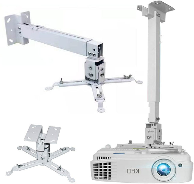 Rosolly Universal Projector Mount Adjustable Ceiling Wall Mount Projector 6 feet
