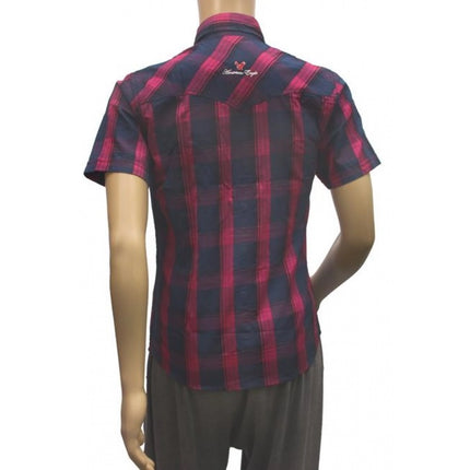 Rosolly Mens Cotton Casual Men Shirts (Blue, Purple, M)