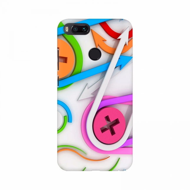 Rosolly Colorful Arrow Button Mobile case cover