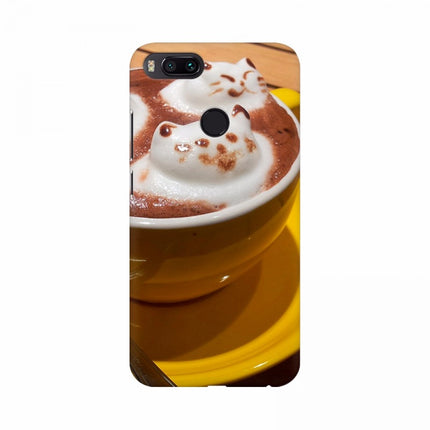 Rosolly Coffee Creamy Cat Design Mobile Case Cover