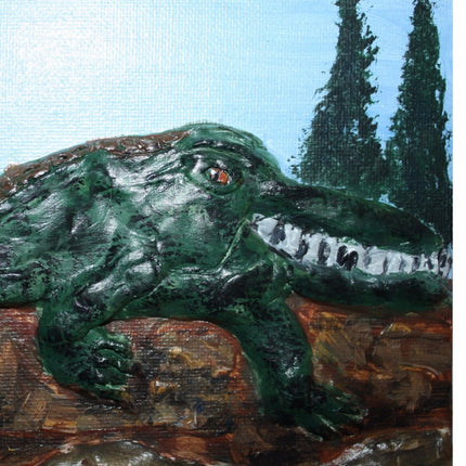 Rosolly Crocodile Painting Mobile Case Cover