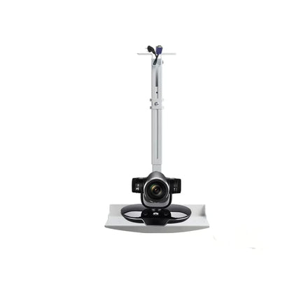 Rosolly Projector Ceiling Mount with Tray for Projector Camera, Carbon Steel Projector Mount for Business ConferencesAngle Height Adjustable Wall Ceiling Mounting (2 Feet)