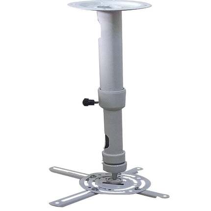Rosolly Projector Mount (White) | Extendable Bracket Arm Fixing for Ceiling or Wall | 5kgs Capacity | Universal | Heavy Duty | Fittings Included | Rotate 360 Ã‚Â°, Swivel 180 Ã‚Â°, Tilt 180Ã‚Â° (2 Feet)