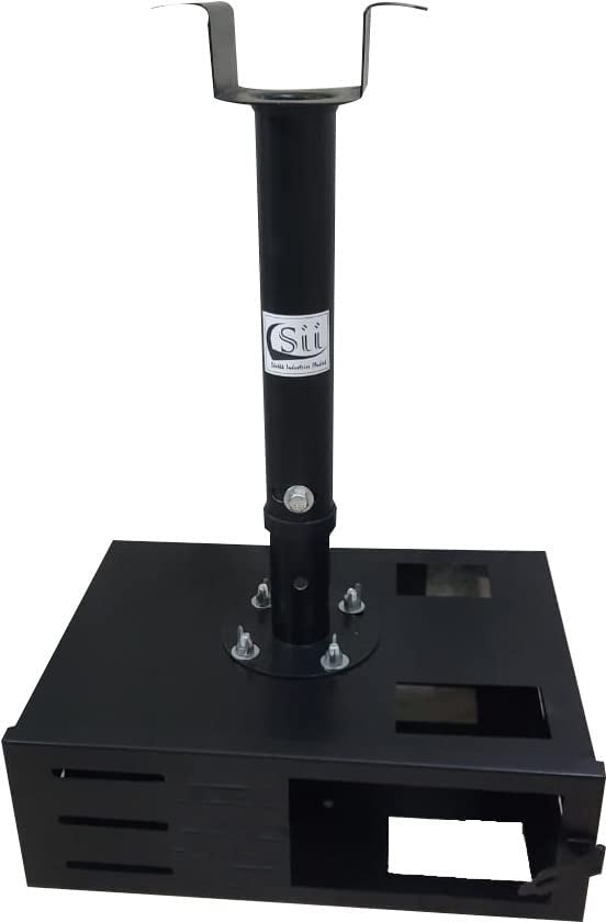 Rosolly Projector Mount with Projector cage (Maximum Load Capacity 15 kg) (Black) 6feet