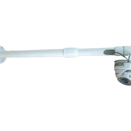 Rosolly Feet Iron White Security CCTV Camera Bracket Projector Ceiling Wall Mount Hang Ceiling Mount Flexible Indoor Outdoor Bracket Extendable Tilt (3 Feet)