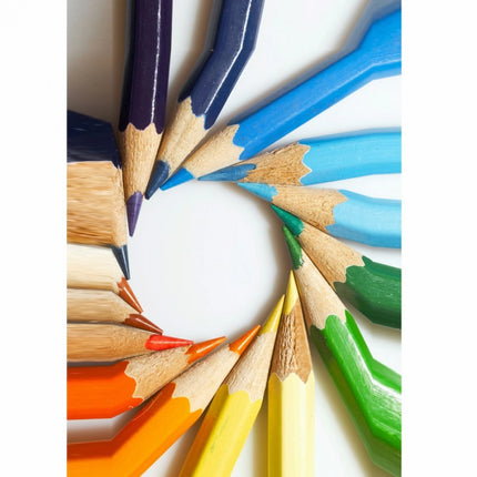 Rosolly Colorful pencil with round shape Mobile Case Cover