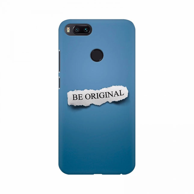 Rosolly Be original Text with Blue background Mobile Case Cover