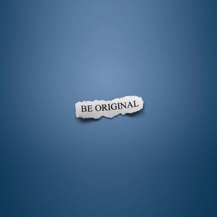 Rosolly Be original Text with Blue background Mobile Case Cover