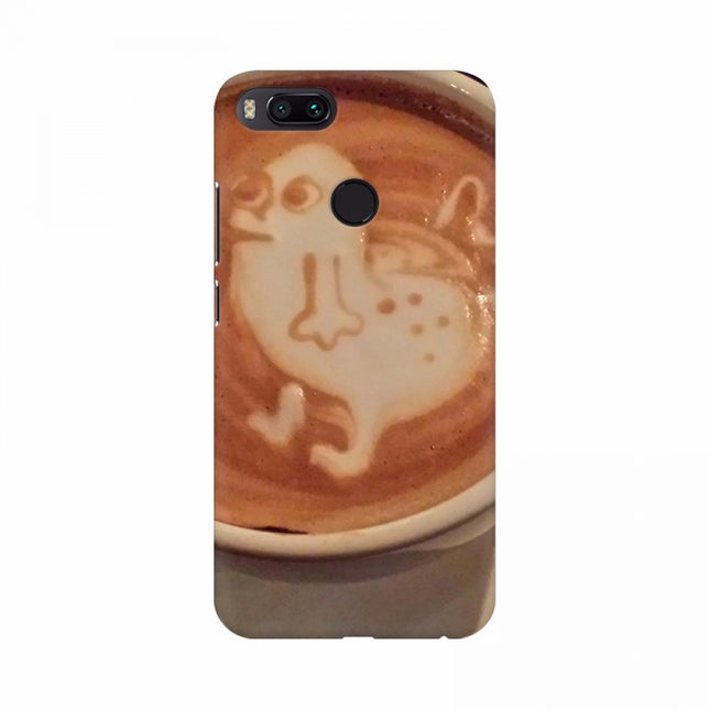 Rosolly Cream Duck Coffee Cup Mobile Case Cover
