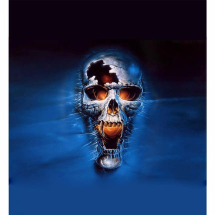 Rosolly Blue Skull Wallpaper Mobile Case Cover