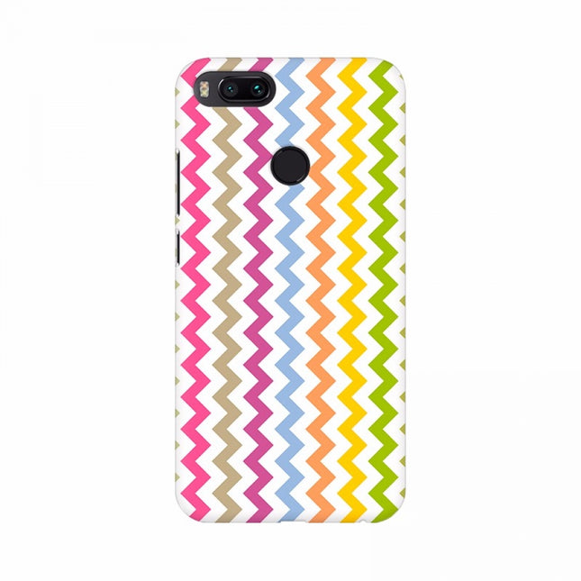 Rosolly Zig Zag Color Lines Pattern Mobile Case Cover