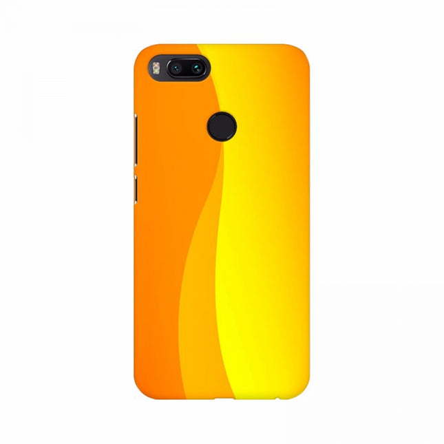 Rosolly Curve Shape Orange background Mobile Case Cover