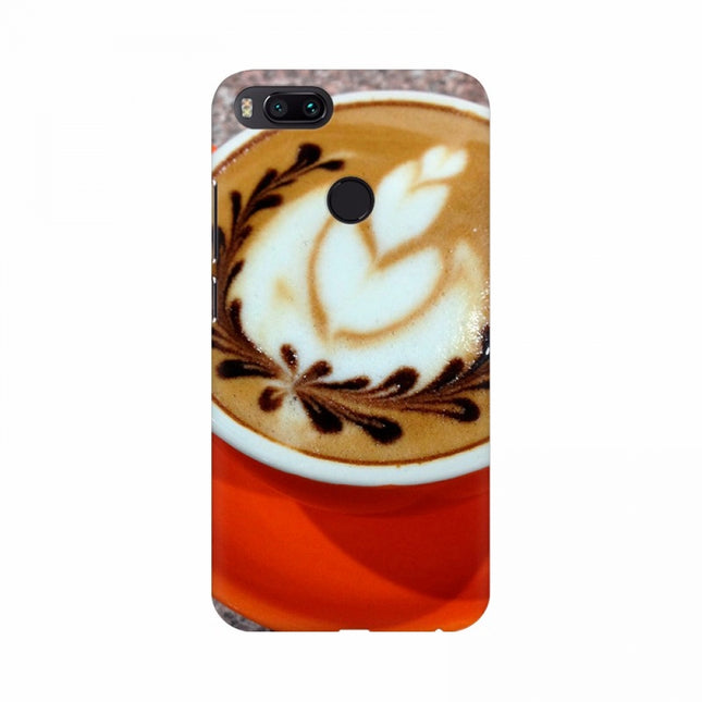 Rosolly Cup of Coffee with Floral Mobile Case Cover