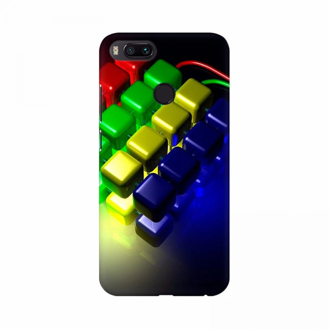 Rosolly Abstract 3D Squares Mobile Case Cover