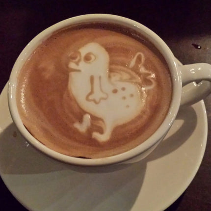 Rosolly Cream Duck Coffee Cup Mobile Case Cover