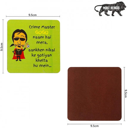 Rosolly Wooden Coasters for Tea Coffee (Set of 4)