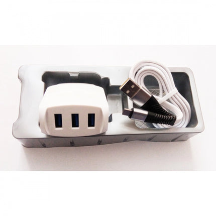 Rosolly Brand Amac Charger CH-14 3.8 A 3USB-White