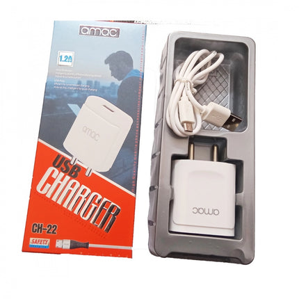 Rosolly Brand Amac 1.2Amp Brand : CH-22 (USB Charger)-White