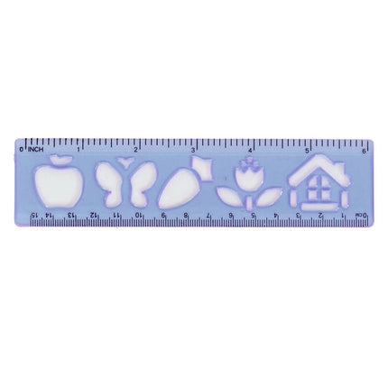 Rosolly Pack Of 10_Shapes Stencil (Color: Assorted)