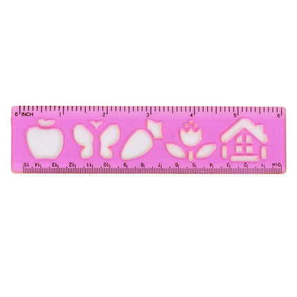 Rosolly Pack Of 10_Shapes Stencil (Color: Assorted)