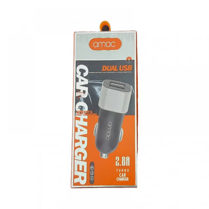 Rosolly Amac Dual Usb Car Charger 2.8A (Color: Assorted)