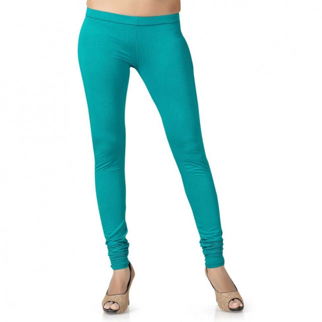 Rosolly Women's Cotton Leggings (Color:Sky Blue)