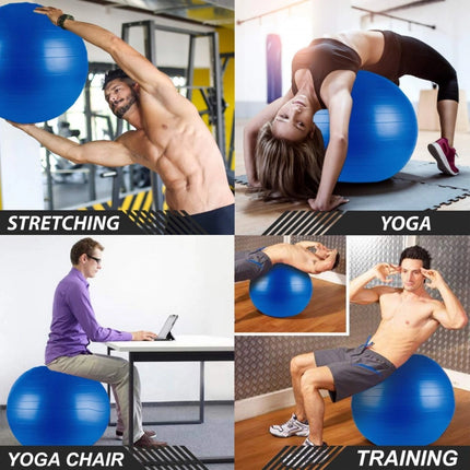 Rosolly Burst Exercise Gym Ball 75cm with Pump (Color: Assorted)