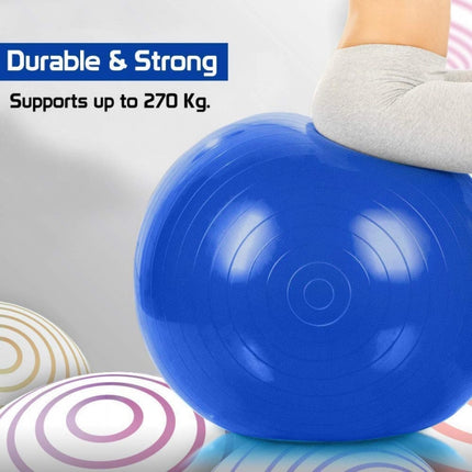 Rosolly Burst Exercise Gym Ball 75cm with Pump (Color: Assorted)