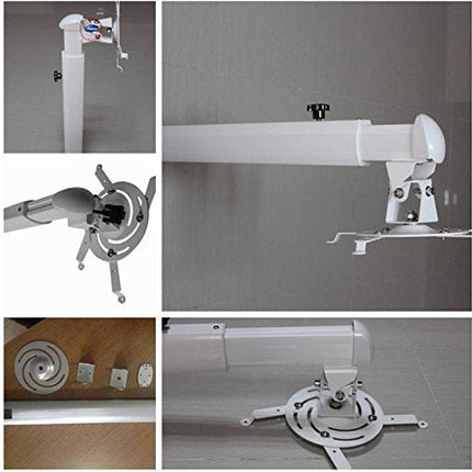 Rosolly Aluminum Short Throw Wall Mount Projector Stand 6Ft