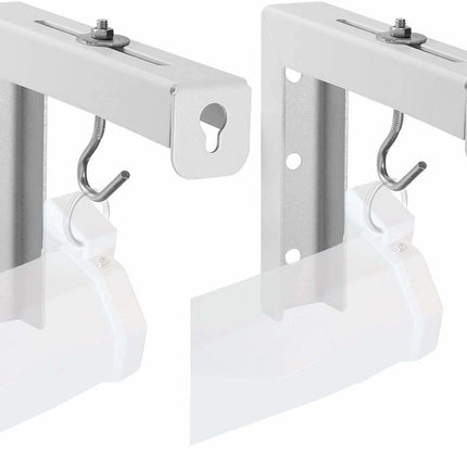 Rosolly Universal Projector Screen Wall/Ceiling Mount kit/Stand, 11 Inches Adjustable, Brackets/Hanger, 30 kg Weight capcity, White