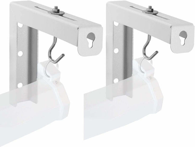 Rosolly Universal Projector Screen Wall/Ceiling Mount kit/Stand, 11 Inches Adjustable, Brackets/Hanger, 30 kg Weight capcity, White