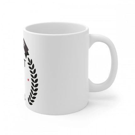 Rosolly Ceramic 10th Anniversary Printed Coffee Mug (Color: White, Capacity:330ml)