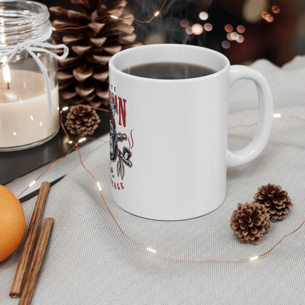 Rosolly Ceramic Gorila Desing Printed Coffee Mug (Color: White, Capacity:330ml)