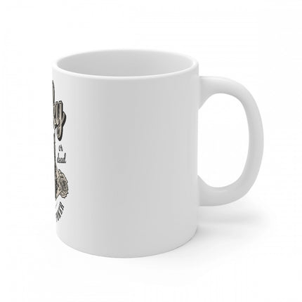 Rosolly Ceramic Gorila Desing Printed Coffee Mug (Color: White, Capacity:330ml)