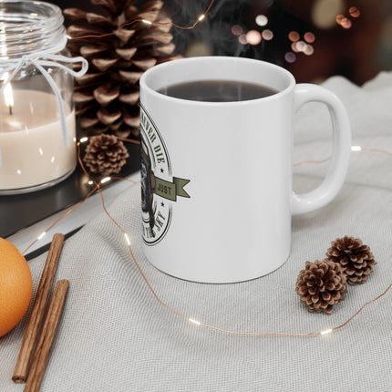 Rosolly Ceramic Gorila Desing Printed Coffee Mug (Color: White, Capacity:330ml)
