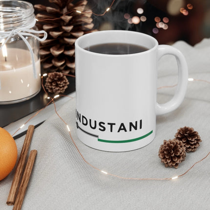 Rosolly Ceramic Dil Se Hindustani Printed Coffee Mug (Color: White, Capacity:330ml)