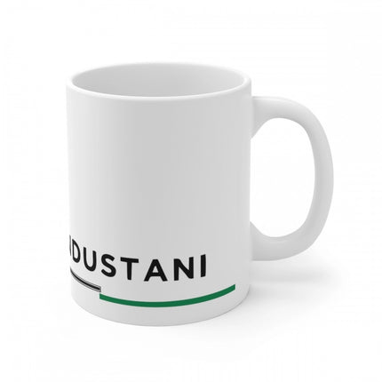 Rosolly Ceramic Dil Se Hindustani Printed Coffee Mug (Color: White, Capacity:330ml)
