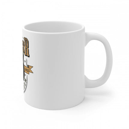 Rosolly Ceramic Gorila Desing Printed Coffee Mug (Color: White, Capacity:330ml)