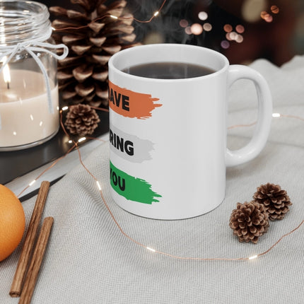 Rosolly Ceramic Be Brave Be Daring Be You Printed Coffee Mug (Color: White, Capacity:330ml)