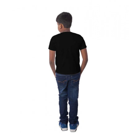 Rosolly Boys Cotton Will Be Cool Half Sleeve TShirt (Black)