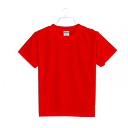 Rosolly Boys Cotton Plain Half Sleeve TShirt (Red)