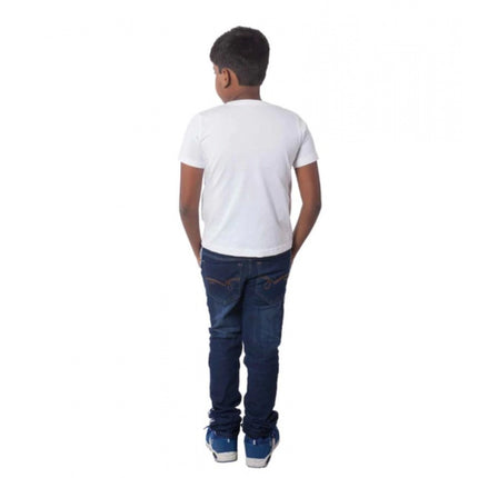 Rosolly Boys Cotton Will Be Cool Half Sleeve TShirt (White)