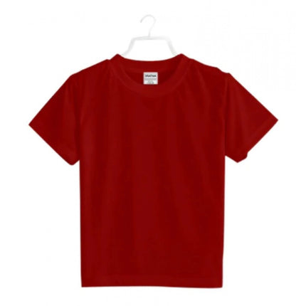 Rosolly Boys Cotton Plain Half Sleeve TShirt (Maroon)