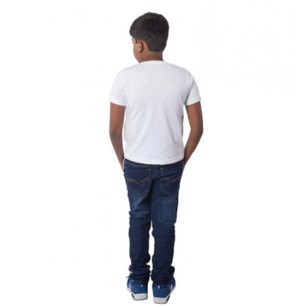 Rosolly Boys Cotton Off Road Adventure Half Sleeve TShirt (White)