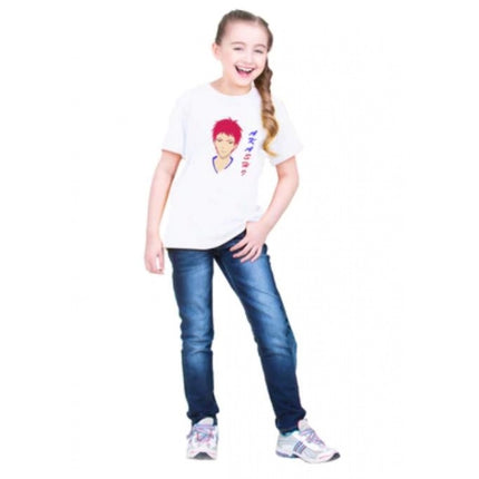 Rosolly Girls Cotton Akashi Half Sleeve TShirt (White)