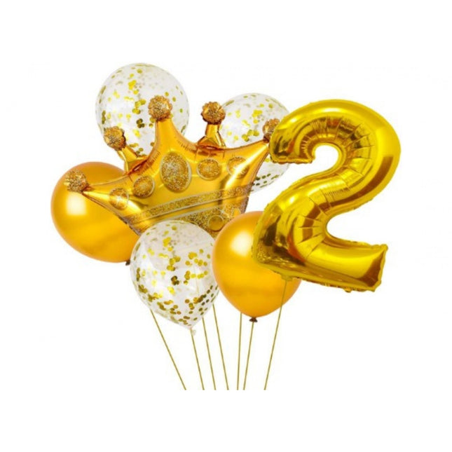 Rosolly 2Nd Birthday Decoration Items For Boys Or Girls (Golden)