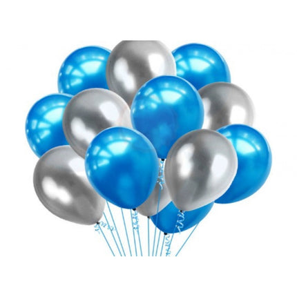 Rosolly 13Th Happy Birthday Decoration Combo With Foil And Star Balloons (Blue, Silver)