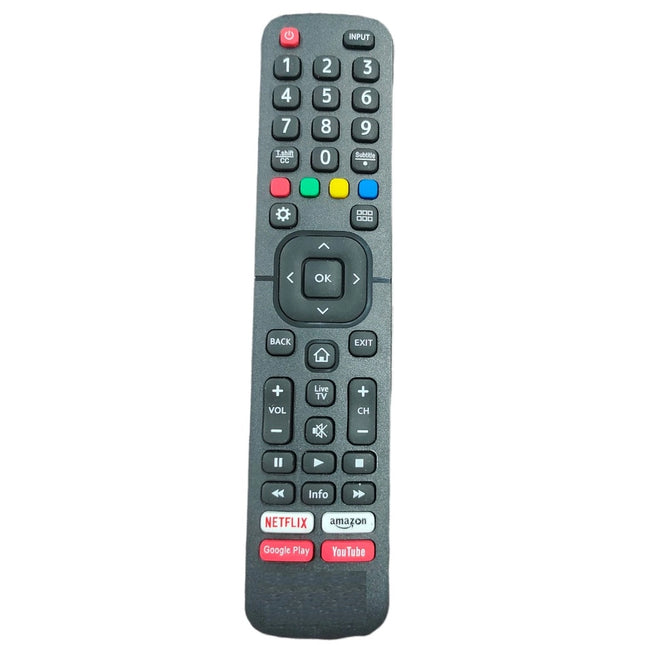 Rosolly Remote with YouTube, Netflix and Prime Video (No Voice), Compatible with Vu Smart TV LCD/LED Remote (Exactly Same Remote will Only Work)