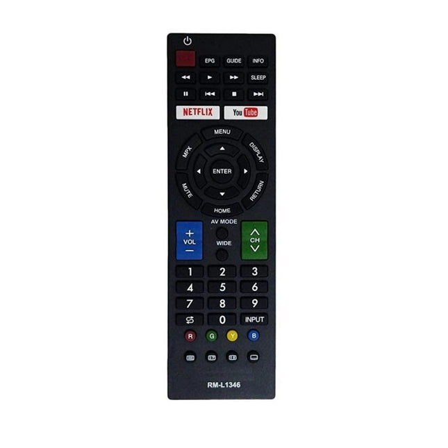 Rosolly Remote with Netflix and YouTube Function (No Voice), Compatible with Sharp Smart TV LCD/LED Remote Control (Exactly Same Remote will Only Work)