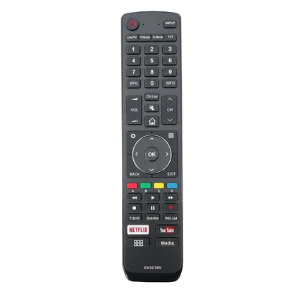 Rosolly Remote No. EN3C39V (No Voice), Compatible with Vu Smart TV LCD/LED Remote Control (Exactly Same Remote will Only Work)